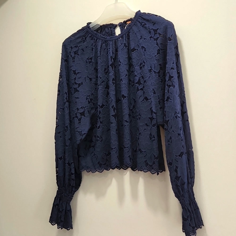 Free People Olivia Lace Top